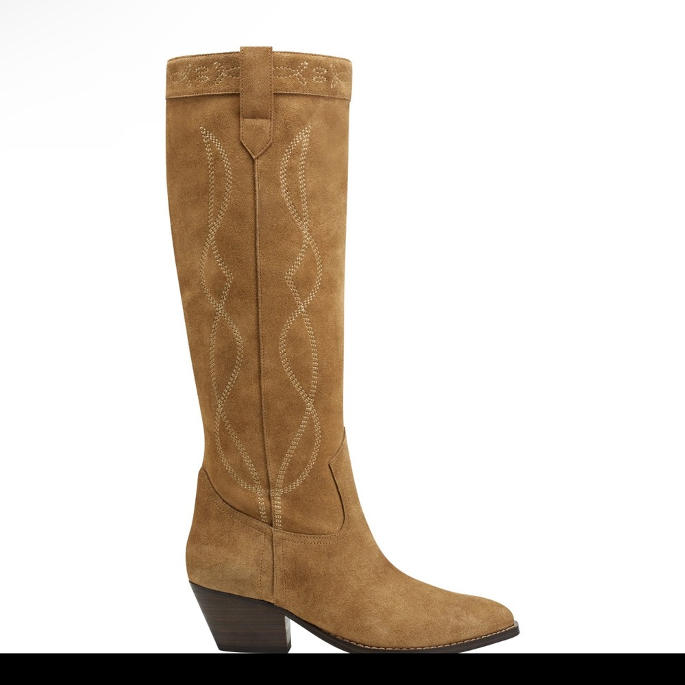 NEVER WORN Edania Western Pointy Toe Boot- Natural - Marc Fisher
